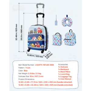 Kids Luggage Set 5 Piece