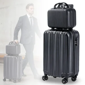 2 Piece Luggage Set - TSA Lock, USB Port & Spinner Wheels, Lightweight