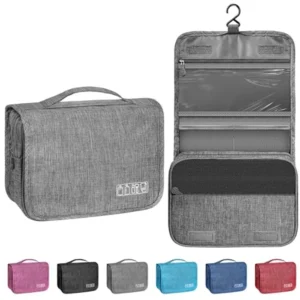 Toiletry Travel Bag with Hanging Hook, Waterproof