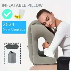 Inflatable Travel Pillow: Relieves Pressure