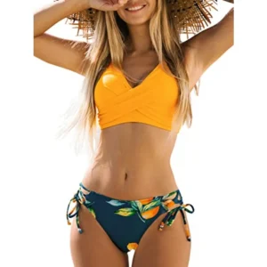 Women's Bikini Swimsuit Front Cross
