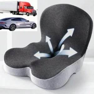 Memory Foam Seat Cushion For Ergonomic Lumbar Support Sciatica Relief