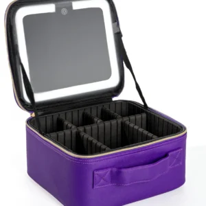 Makeup Bag With Mirror lamp for Travel-Waterproof