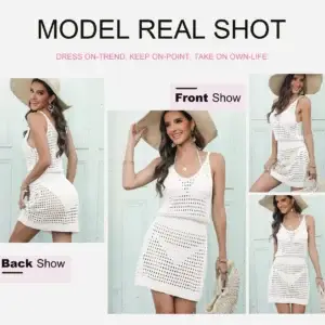 Swimsuit Coverup for Women Crochet