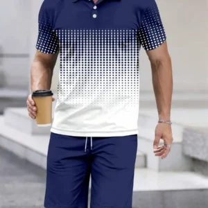 Mens Travel Casual Shirt And Shorts Set