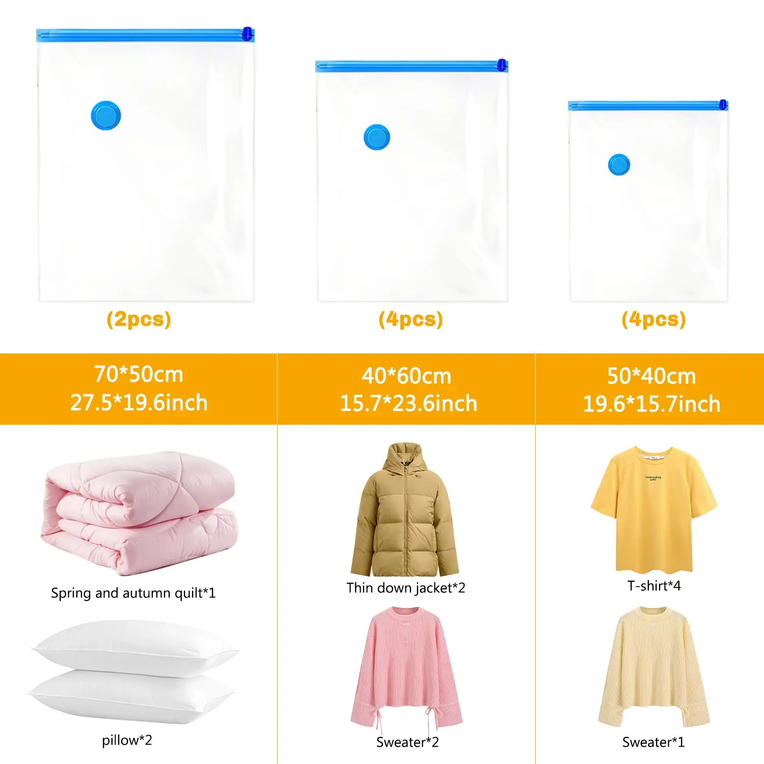 Vacuum Storage Bags with Electric Pumps - Image 2