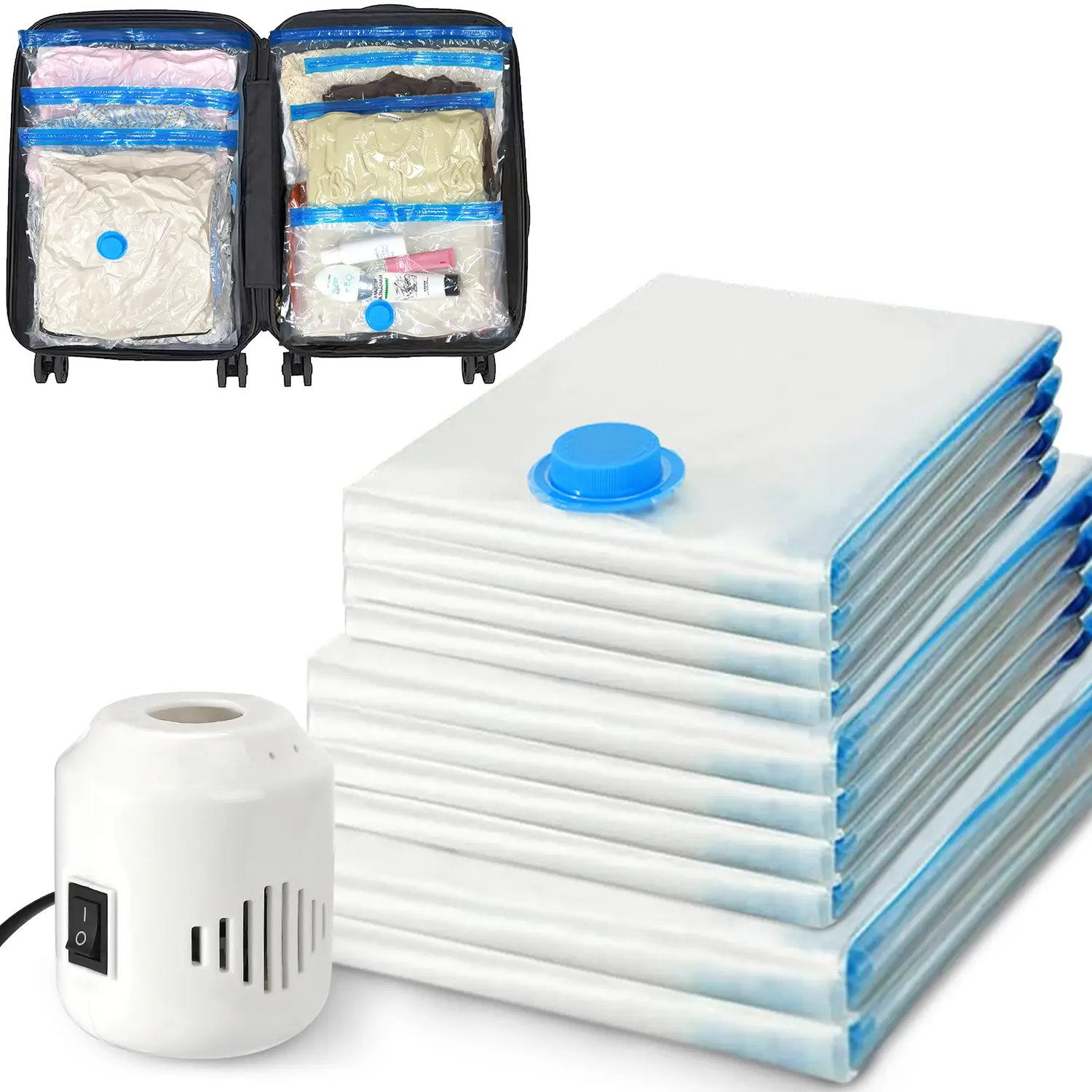 Vacuum Storage Bags with Electric Pumps - Image 1