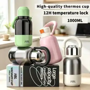 1000ml Large Capacity Stainless Steel Water Bottle