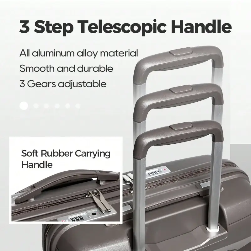 20x14x6 Inch Carry On Hardshell Spinner Suitcase - Image 2