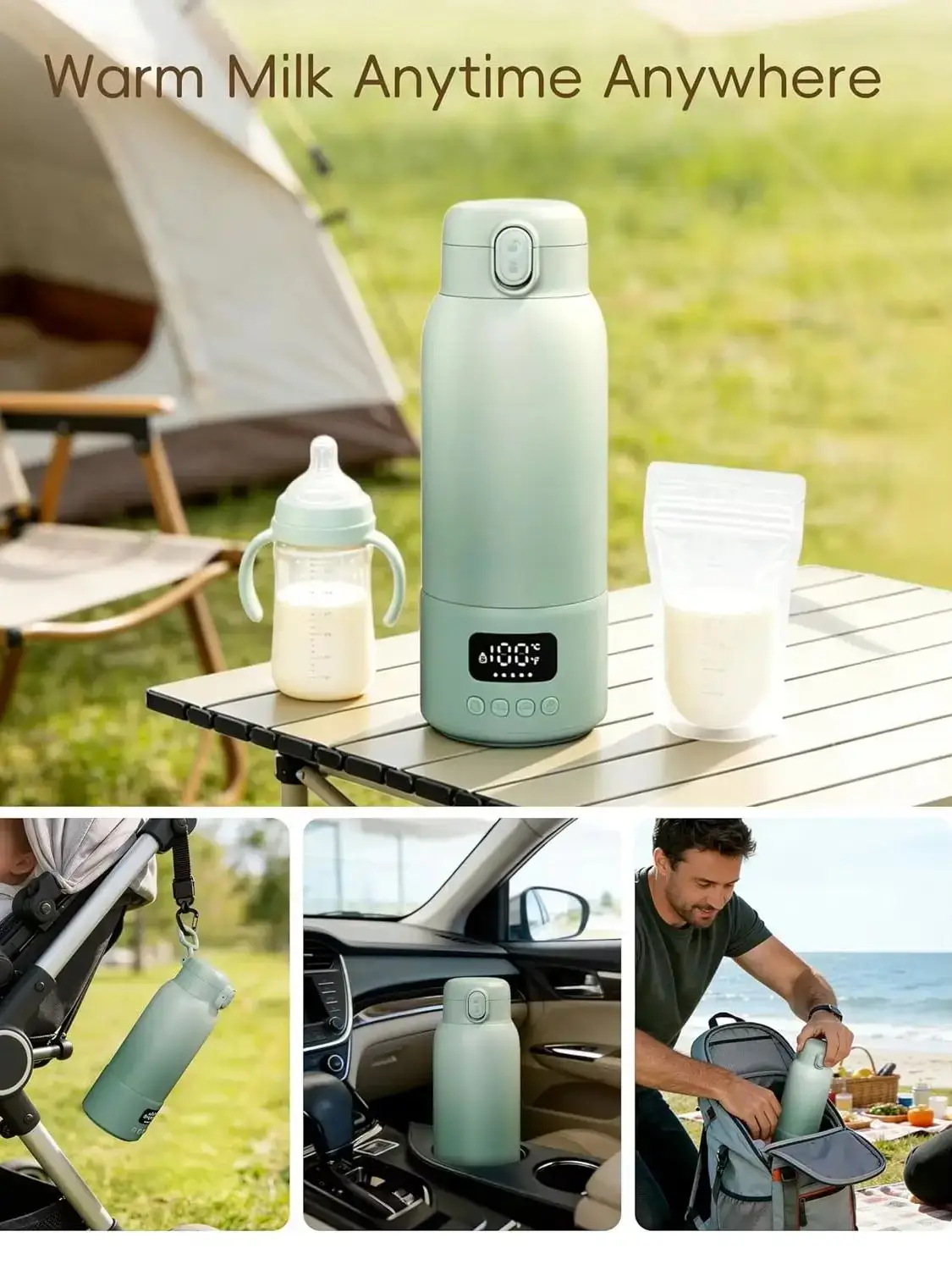 500ml Portable Electric Heating Thermos Cup - Image 4