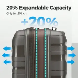 20x14x6 Inch Carry On Hardshell Spinner Suitcase - Thumbnail Image 6