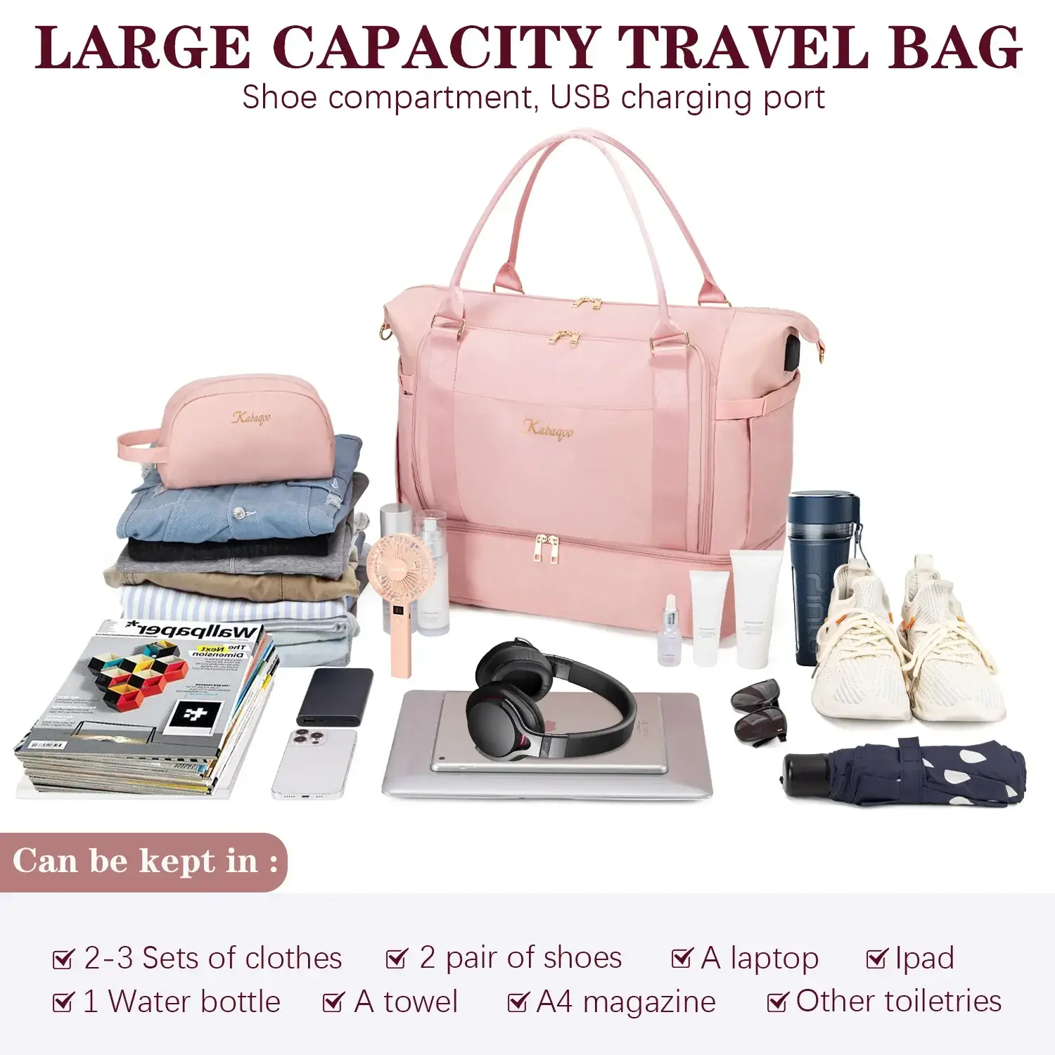 Large Capacity Travel Bag Waterproof - Image 1