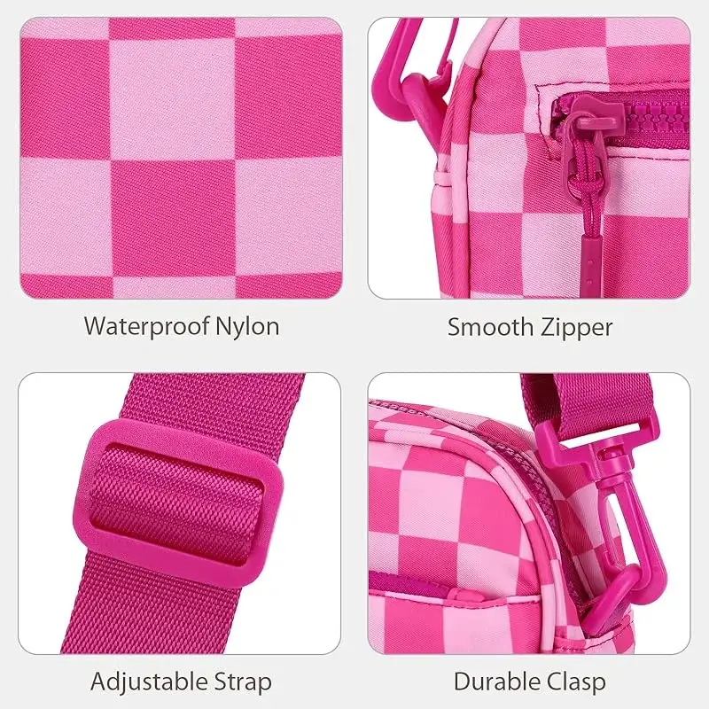 Small Checkered Crossbody Bag - Image 4