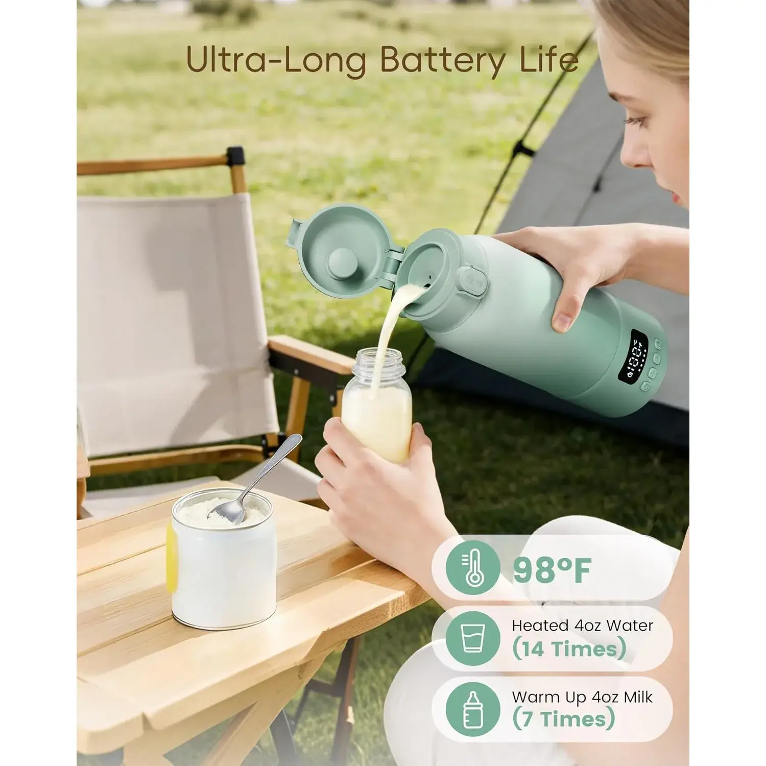 500ml Portable Electric Heating Thermos Cup - Image 3