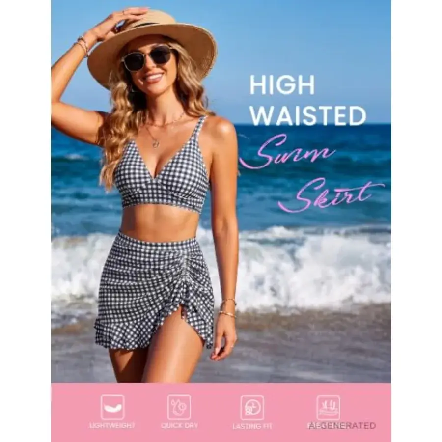 Women's High Waisted Bikini Sets Tummy Control - Image 5