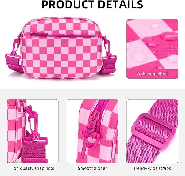 Small Checkered Crossbody Bag - Image 7
