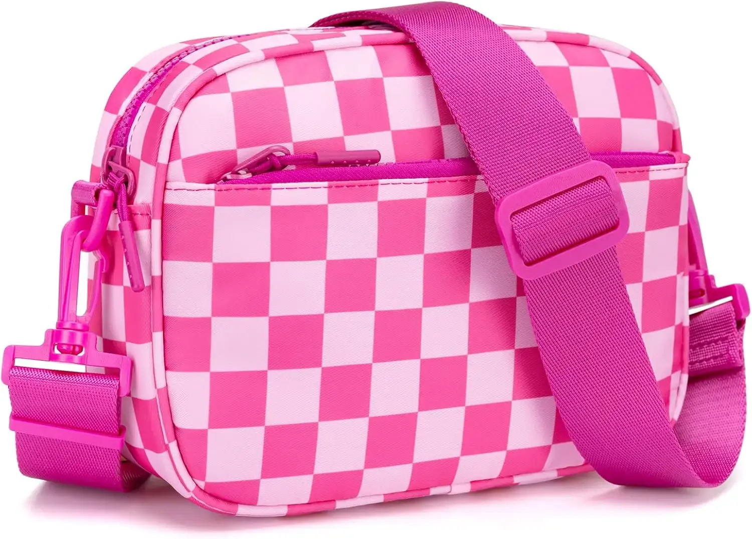 Small Checkered Crossbody Bag - Image 9