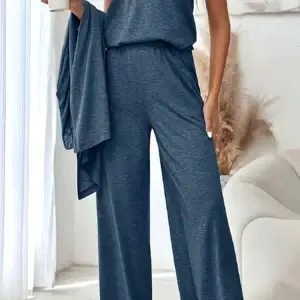 Plus size women's loungewear knit 3-piece set - Thumbnail Image 7