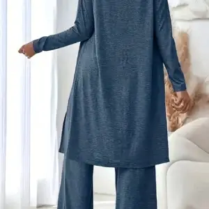 Plus size women's loungewear knit 3-piece set - Thumbnail Image 8