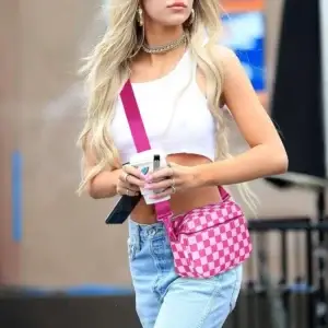 Small Checkered Crossbody Bag - Thumbnail Image 2