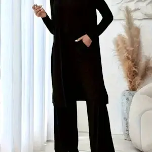 Plus size women's loungewear knit 3-piece set - Thumbnail Image 3