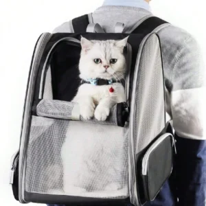 Breathable Mesh Carrier backpack for Cats & Small Dogs - Thumbnail Image 8
