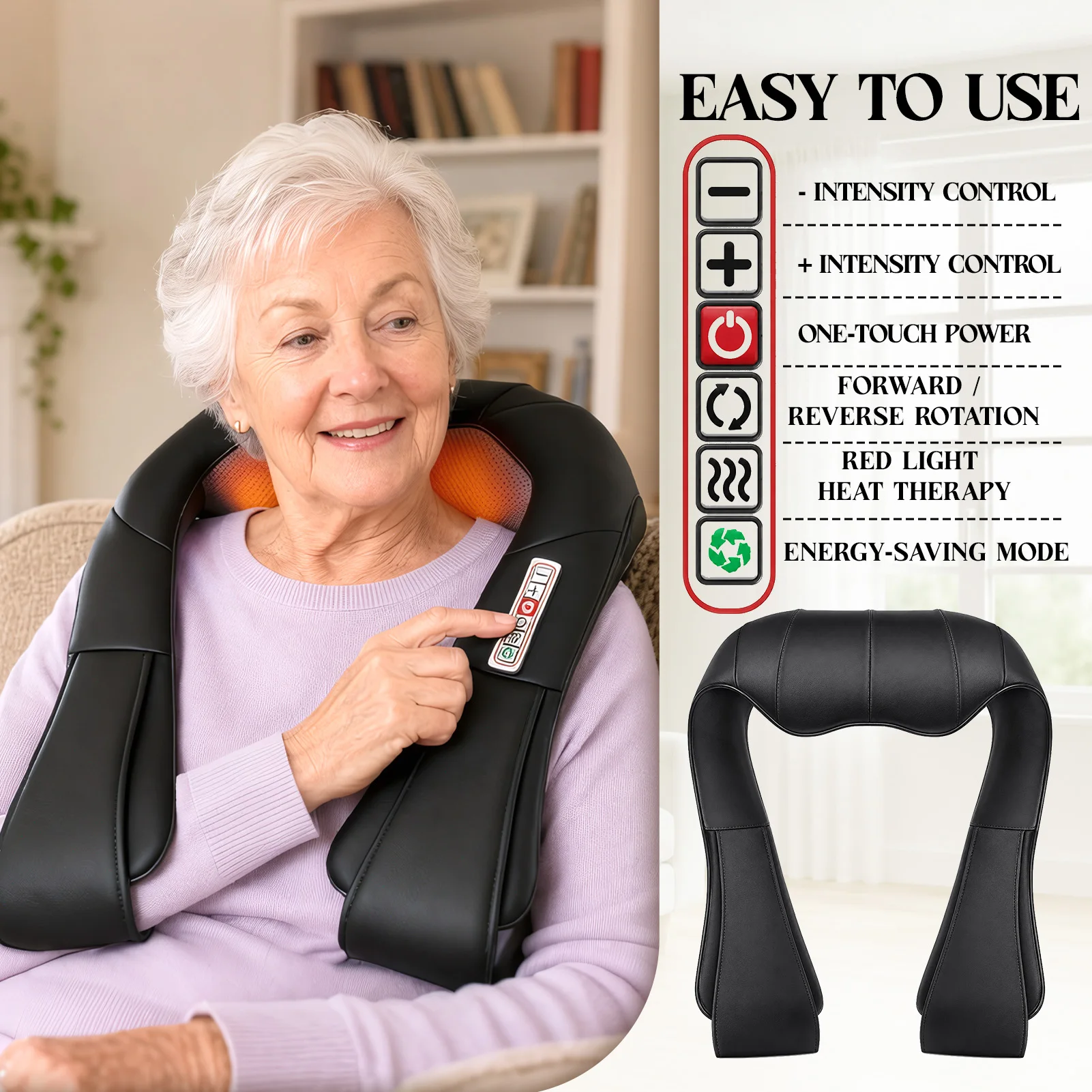 Electric Neck and Shoulder Massager with Heat - Image 5