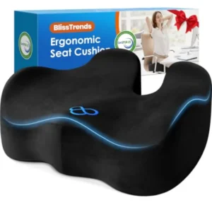 Seat Cushion with Velvet Cover, Thick Memory Foam - Thumbnail Image 5