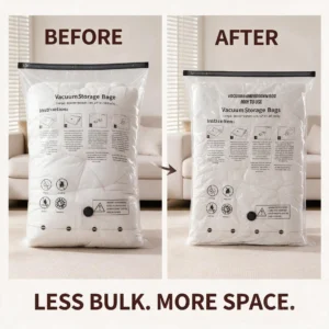 5PCS Vacuum Storage Bags, Space Saver Compression - Thumbnail Image 7