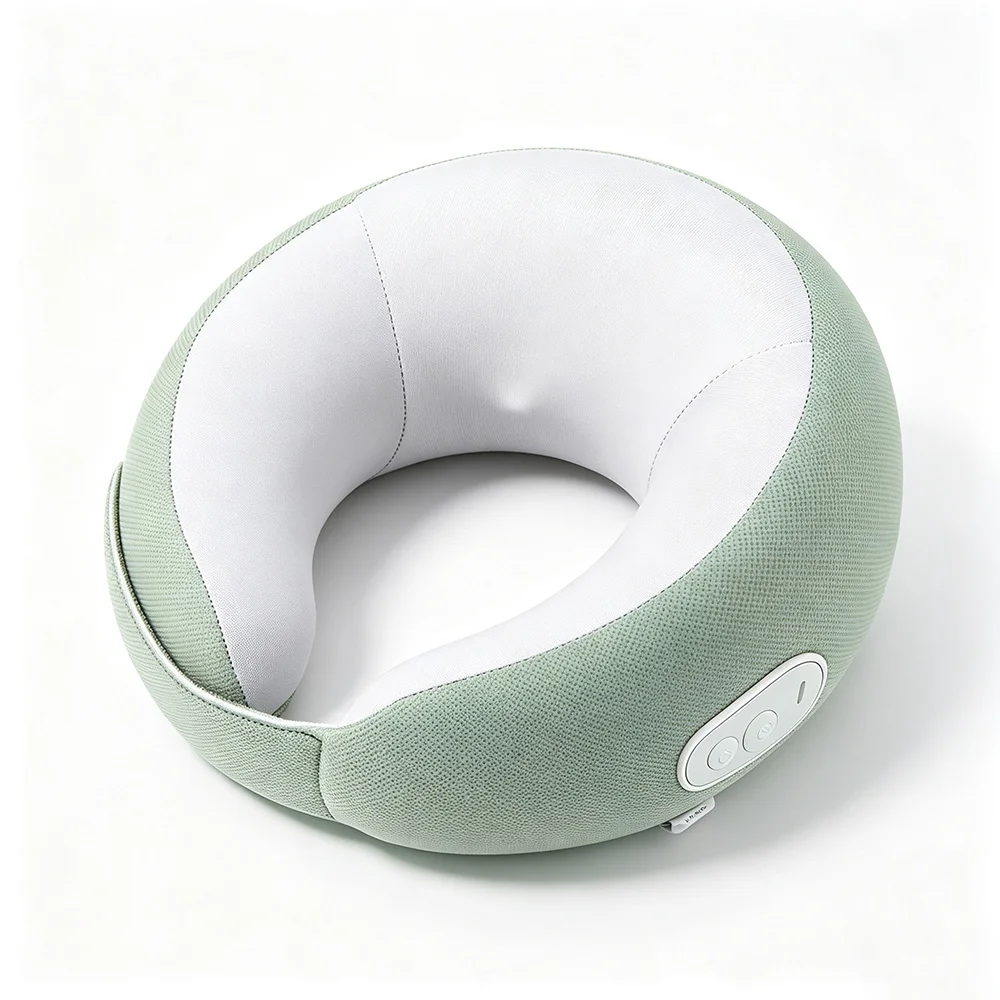 Travel Neck Pillow Memory Foam Electric Massage - Image 2