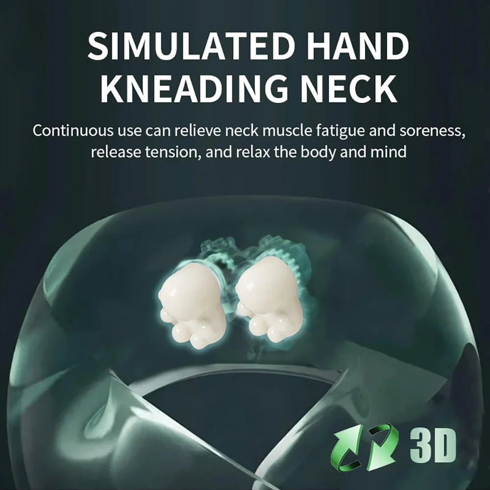 Travel Neck Pillow Memory Foam Electric Massage - Image 5