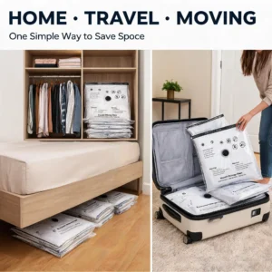 5PCS Vacuum Storage Bags, Space Saver Compression - Thumbnail Image 8